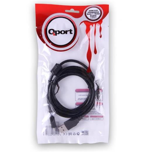 QPort Q-USBTM1.5 Micro Usb 2.0 Telefon Kablosu