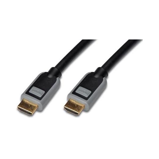 DK-108050 Digitus Hdmi Bağlantı Kablosu, Hdmi A (19 pin) Tipi Konnektörlü, 2 metre, CU, AWG30, 2 x zırhlı, Erkek / Erkek, UL, altın kaplama, siyah