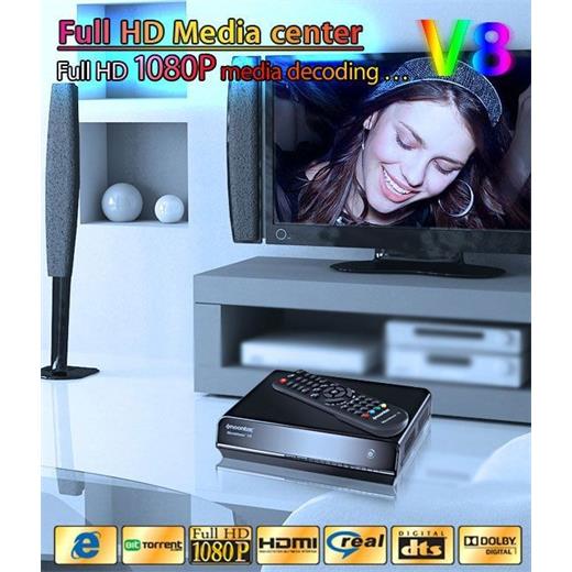 NOONTEC V8 PRO 2TB WI-FI KABLOSUZ MKV H.264 FULL HD 1080P DTS BITTORENT MEDIA PLAYER (Hdmi KABLO HEDIYELI)