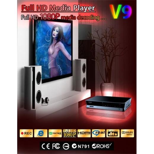 NOONTEC V9 1TB MKV H.264 FULL HD 1080P DTS BITTORENT MEDIA PLAYER (Hdmi KABLO HEDIYELI)