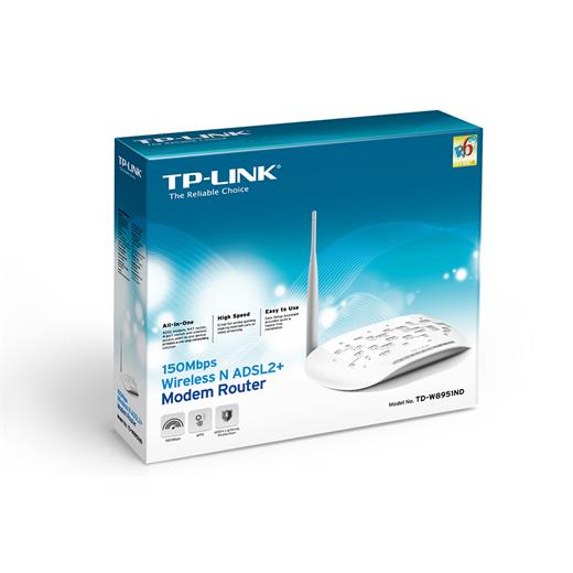 TP-Link TD-W8951ND ADSL2+4PORT 150 MBPSKBLSZ MODEM