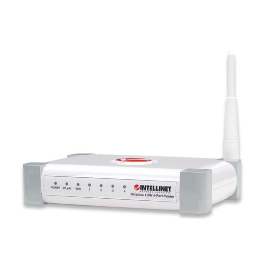 Intellinet 524445 Kablosuz 150N 4 Portlu Router 150 Mbps, QoS, 4-Port 10/100 Mbps LAN Switch