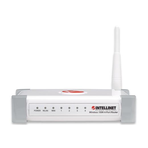 Intellinet 524445 Kablosuz 150N 4 Portlu Router 150 Mbps, QoS, 4-Port 10/100 Mbps LAN Switch