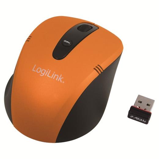 LogiLink ID0047 2.4GHz Kablosuz Optik Mouse, Turuncu
