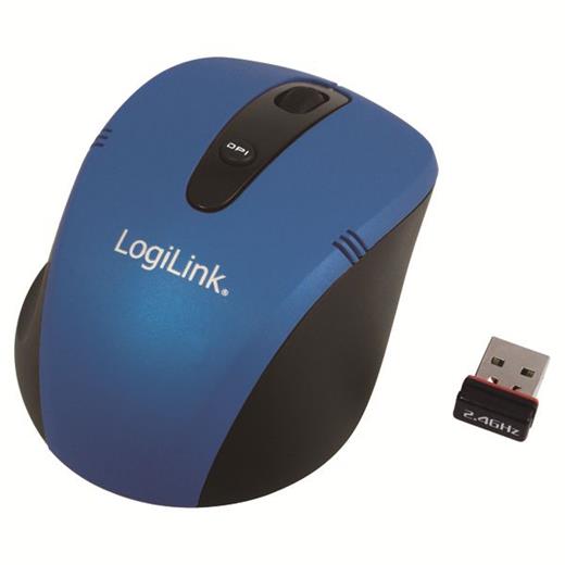 LogiLink ID0046 2.4GHz Kablosuz Optik Mouse, Mavi