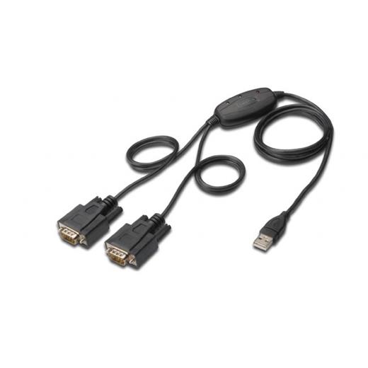 DA-70158 Digitus USB 2.0 <-> 2 x RS232 (Seri) Çevirici Kablosu, 1.5 metre