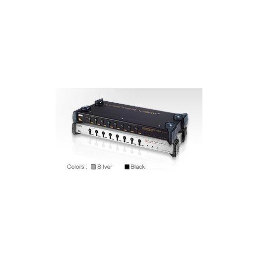 ATEN-CS9138 8 portlu Master View Plus PS/2 KVM (Keyboard/Video Monitor/Mouse) Switch, OSD fonksiyonlu, Kabin Tipi, KVM bağlantı kablosu ilave olar