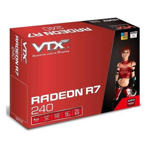 VTX Radeon R7 240, 4 GB, 128 Bit, Ekran Kartı