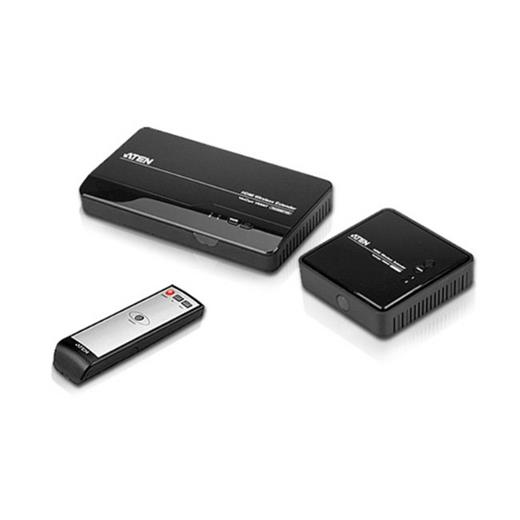 ATEN-VE809 Kablosuz Hdmi Sinyal Uzatma Cihazı, 30 metre (Hdmi Wireless Extender), Infrared Uzaktan Kumanda Cihazı ile birlikte<br>
Hdmi Wireless Extender (1080p@30m)  