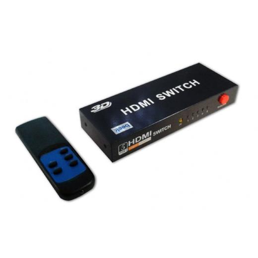 BS-51H Beek 5 Port Hdmi Switch, 5 giriş -  1 çıkış, 1080p