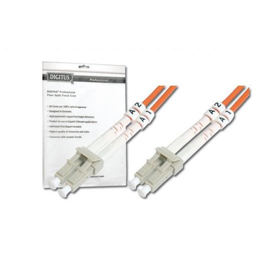 DK-2633-20 Digitus LC-LC Fiber Optik Patch Kablo, 20 metre, Multimode, Duplex, 62.5/125