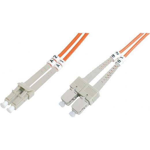 BC-FO-6LCSC-03 Beek LC-SC Fiber Optik Patch Kablo, 3 metre, Multimode, 3.0mm Duplex, 62.5/125, OM 1, LSZH