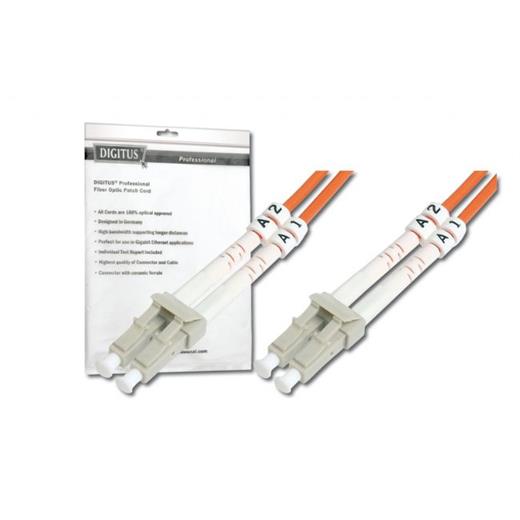 DK-2633-03 Digitus LC-LC Fiber Optik Patch Kablo, 3 metre, Multimode, Duplex, 62.5/125 