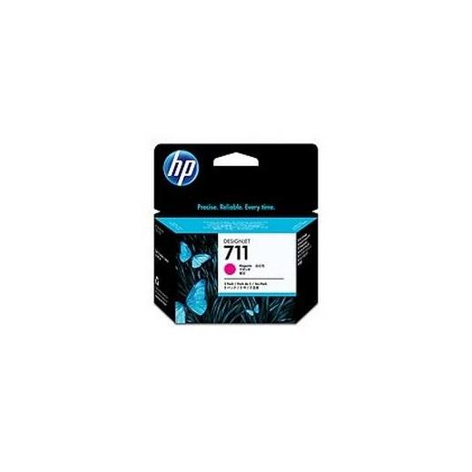 HP 711 Magenta Kırmızı 29ML 3lü Plotter Kartuş Seti CZ135A