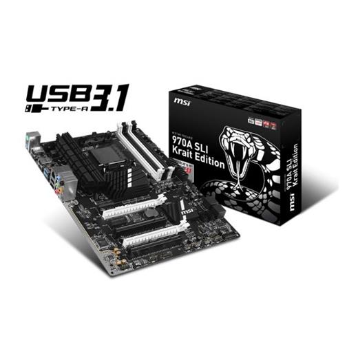 Msi 970A Sli Krait AM3+ DDR3 Glan Sata3 Usb3.1