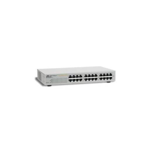 AT-FS724L Unmanaged Fast Ethernet Switch<br>
24-port 10/100TX<br>
Internal power supply
