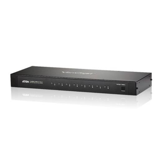 ATEN-VS0801A 8’li VGA Seçici (Selector), 8 giriş - 1 çıkış, Auto Switching özellikli , uzaktan kumandalı (8 Port VGA Switch with Auto Switching), Infrared Uzaktan Kumanda Cihazı ile birlikte