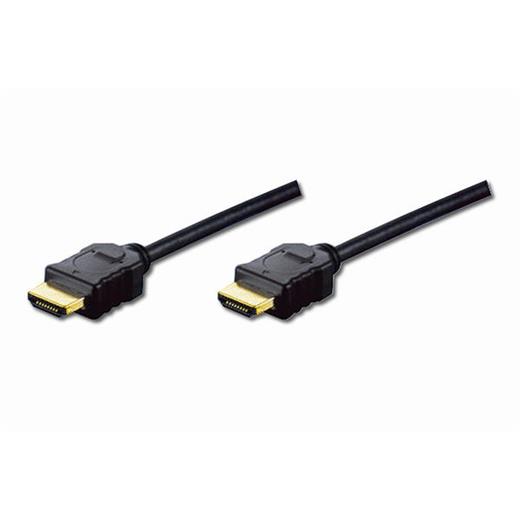 AK-330114-020-S Hdmi High Speed with Ethernet Bağlantı Kablosu (Hdmi 1.4), 1080p, Hdmi Tip A Erkek - Hdmi Tip A Erkek, 2 metre, AWG32, gold flash kaplama, siyah renk