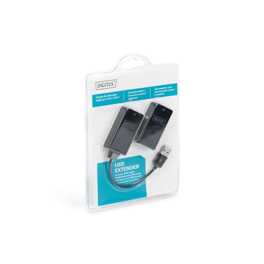DA-70139-2 Digitus USB 1.1 Mesafe Uzatma Cihazı, CAT 6/6A/7 AWG23 S/FTP ya da F/FTP kablo kullanıldığında maksimum mesafe 45 metre