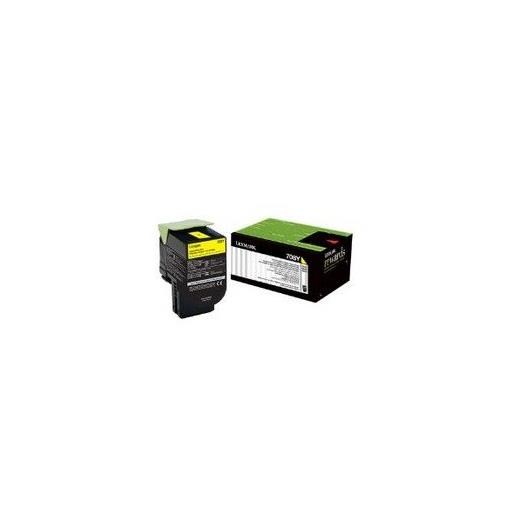 Lexmark 70C80Y0 Sarı Return Toner 1000 Sayfa