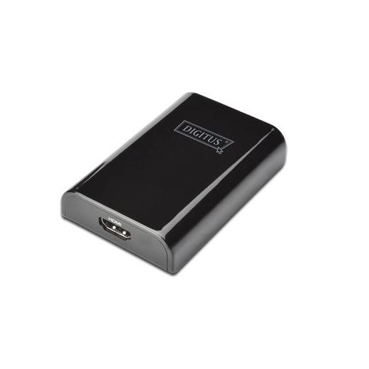 DA-70452 Digitus USB 3.0 <-> Hdmi Grafik Adaptörü<br>Giriş: 1 x USB 3.0 USB-A erkek<br>Çıkış: 1 x Hdmi A (19-pin) dişi (Full HD, 2048 x 1152p)<br>Plastik