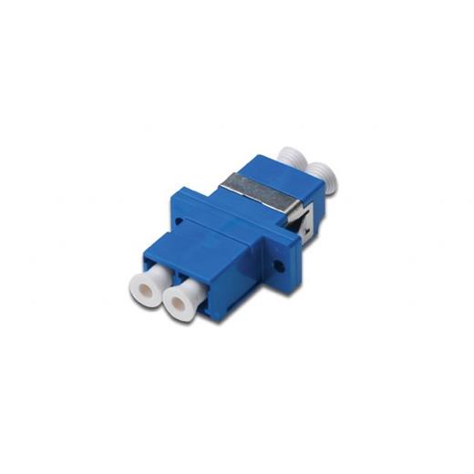 DN-96007-1 Digitus LC / LC Duplex Coupler, Mavi renk, seramik sleeve, plastik gövde, singlemode, sabitlemek için vida dahil