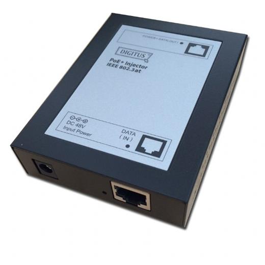 DN-95103-1 Digitus PoE Injector, 10/100TX, IEEE 802.3at, maksimum çıkış gücü 48V, 27W