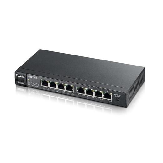 ZYXEL GS1100-8HP 8 PORT 4X101001000+4XPOE PORT YÖNETİLEMEZ POE SWITCH