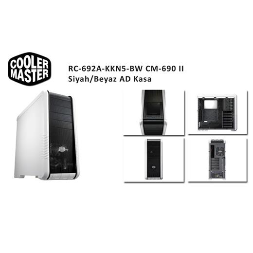 Cooler Master Rc-692A-Kkn5-Bw Cm-690 Iı Siyah/Beyaz Ad Kasa