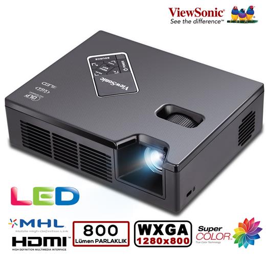 Viewsonic Pled-W800 Led Wxga 1280X800 800 Al Hdmi/Mhl Sd Kart Usb