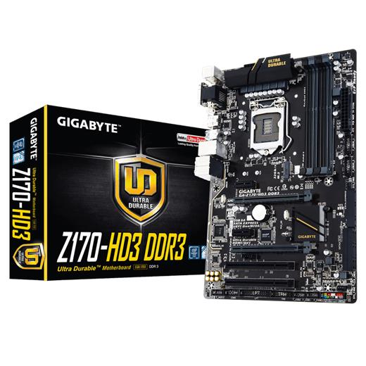 Gigabyte Z170-HD3 Intel 1151Pin DDR3  S+V+GL