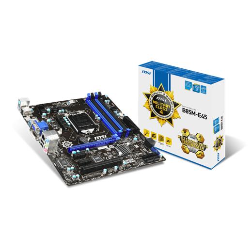 Msi B85M-E45 DDR3 Vga Hdmi Usb3