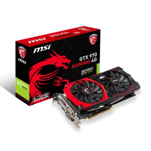 Msi GTX970 Gaming 4GB GDDR5 256Bit 2xDvi Hdmi Dp