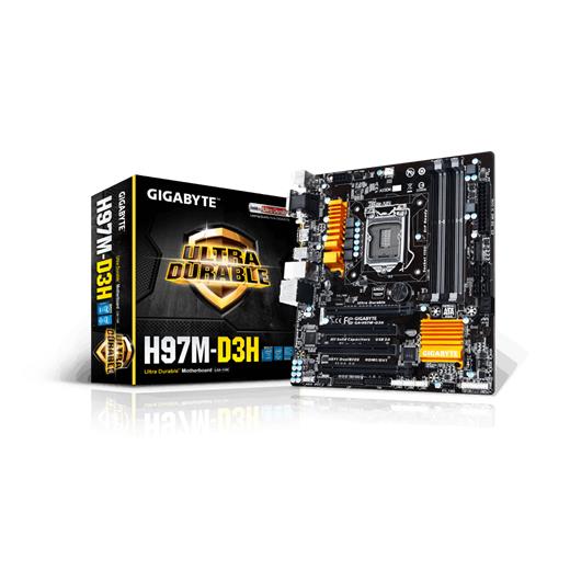 Gigabyte H97M-D3H Intel 1150P DDR3 S+V+GL mATX