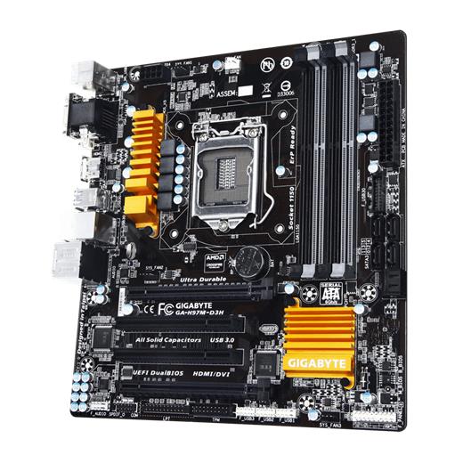 Gigabyte H97M-D3H Intel 1150P DDR3 S+V+GL mATX