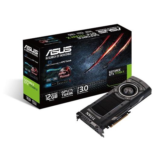 Asus GeForce GTXTITANX-12GD5, 12GB, GDDR5, 384-bit, Ekran Kartı