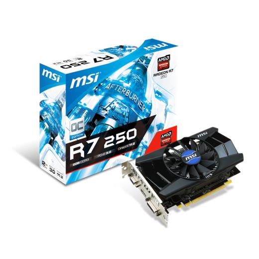 Msi R7 250 2Gd3 Oc 2Gb 128B Ddr3 Vga Dvi Hdmi