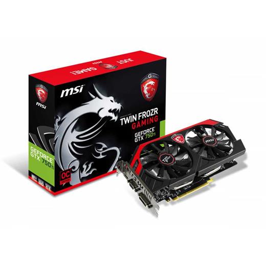 Msi N750Ti Tf 2Gd5/Oc Gaming Gtx750Ti 2G 128B Gddr5 Dvi Vga Hdmi