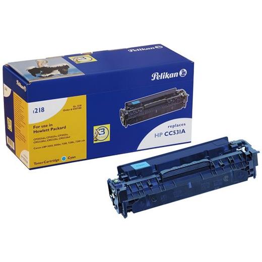 Pelikan Hp CC531A İLE UYUMLU MAVİ TONER