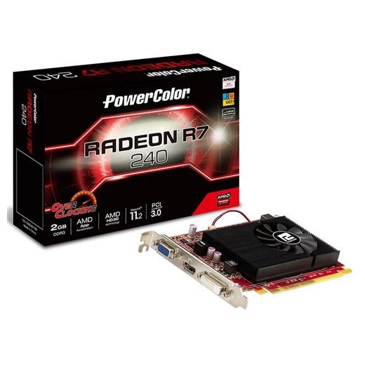 Powercolor R7 240 OC 2GB GDDR3 128Bit Vga Dvi Hdmi