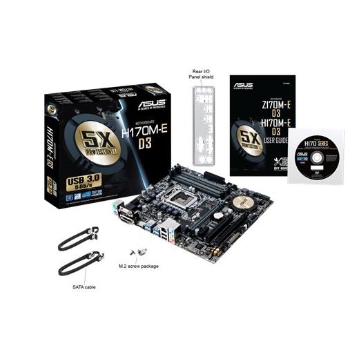 Asus H170M-E D3 Vga Dvi Hdmi Usb3.0 1151pin