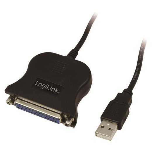 Logilink Ua0054A Usb Paralel Dönüştürücü Kablo, D-Sub 25Pin