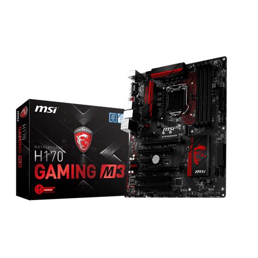 Msi H170 Gaming M3, Intel H170, LGA1151, DDR4-2133 MHz, Anakart