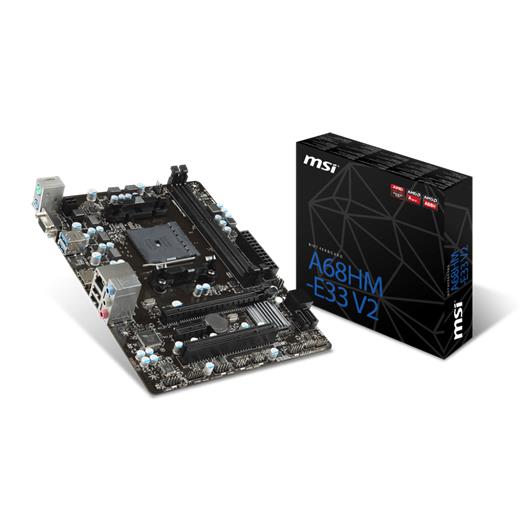 Msi a68hm e33 v2 a68h fm2 ddr3 2133oc anakart