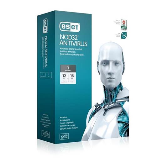 Eset NOD32 Antivirüs 1 Kullanıcı 1 Yıl Antivirüs Yazılımı