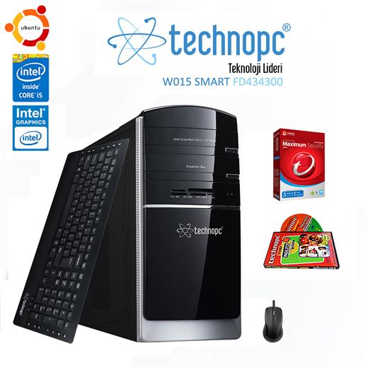 TECHNOPC W015 SMART FD434300  INTEL CORE İ5 -430 2,26 GHZ 4GB  1TB  DVDRW