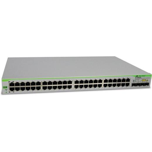 AT-GS950/48 Gigabit <b> WebSmart </b> Switch<br>
48 x 10/100/1000TX
4 x SFP yuva