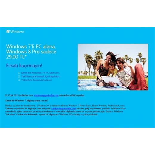Microsoft Windows 7 Home Basic, Türkçe, 64 Bit, OEM DVD, F2C-01529  (Win 10 Upgrade)