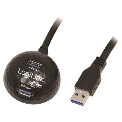 Logilink Cu0035 Usb3.0 Şarj Özellikli Docking Uzatma Kablosu, 1.5M