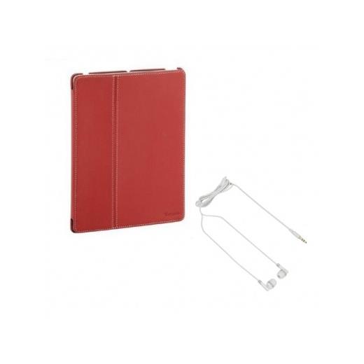 Targus The Premium Click-In Kulaklık Hediyeli Sert Ipad 2/Ipad 3/Ipad 4. Nesil Kılıf Ve Standı (Kırmızı)
